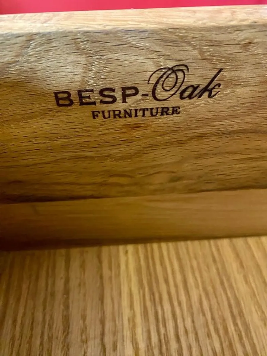 Solid BESP-Oak Display Cabinet - Image 2