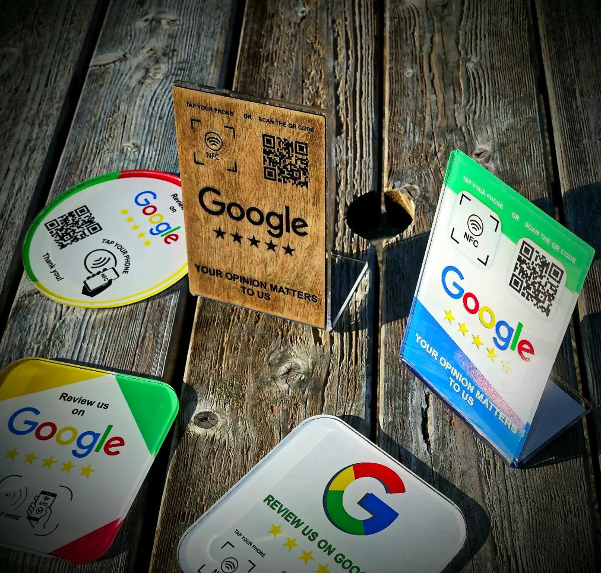 GOOGLE REVIEW NFC STANDS PLATES - Image 3