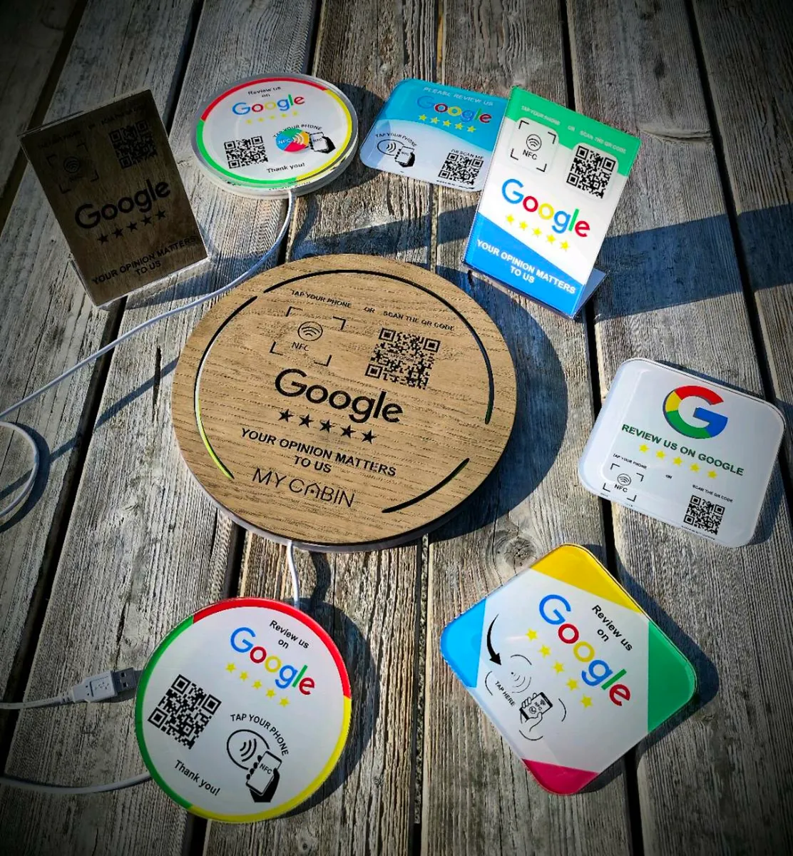 GOOGLE REVIEW NFC STANDS PLATES - Image 4