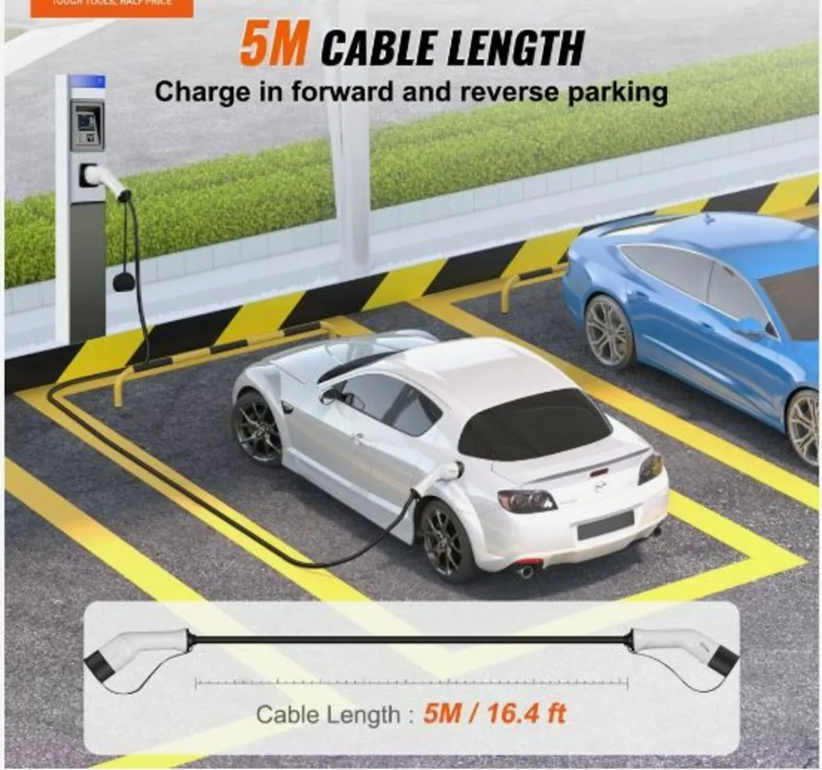 Type 2 to Type 2 EV Charging Cable Electric Vehic - Image 2