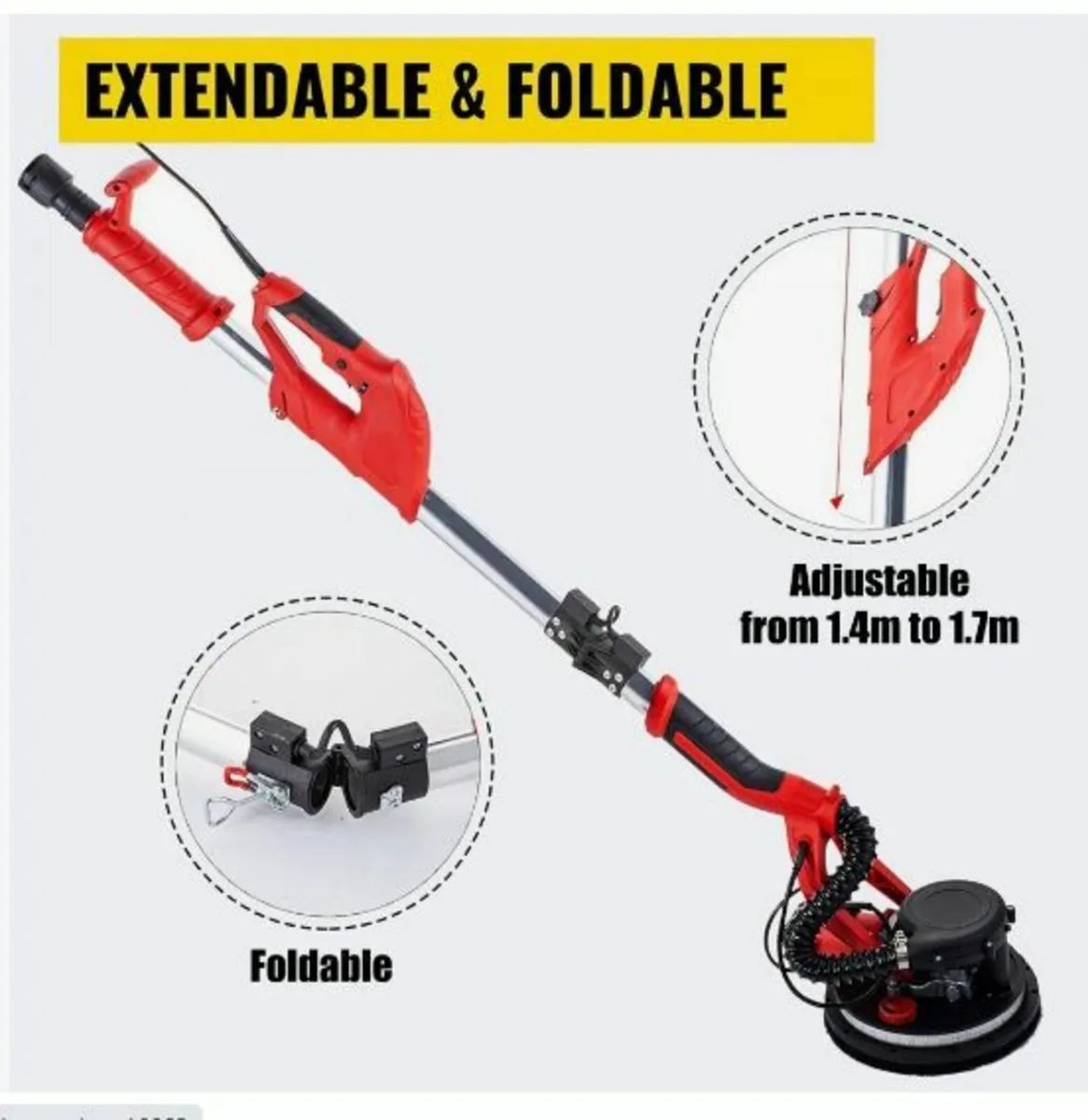 Drywall Sander 750W, Electric Drywall Sander - Image 4