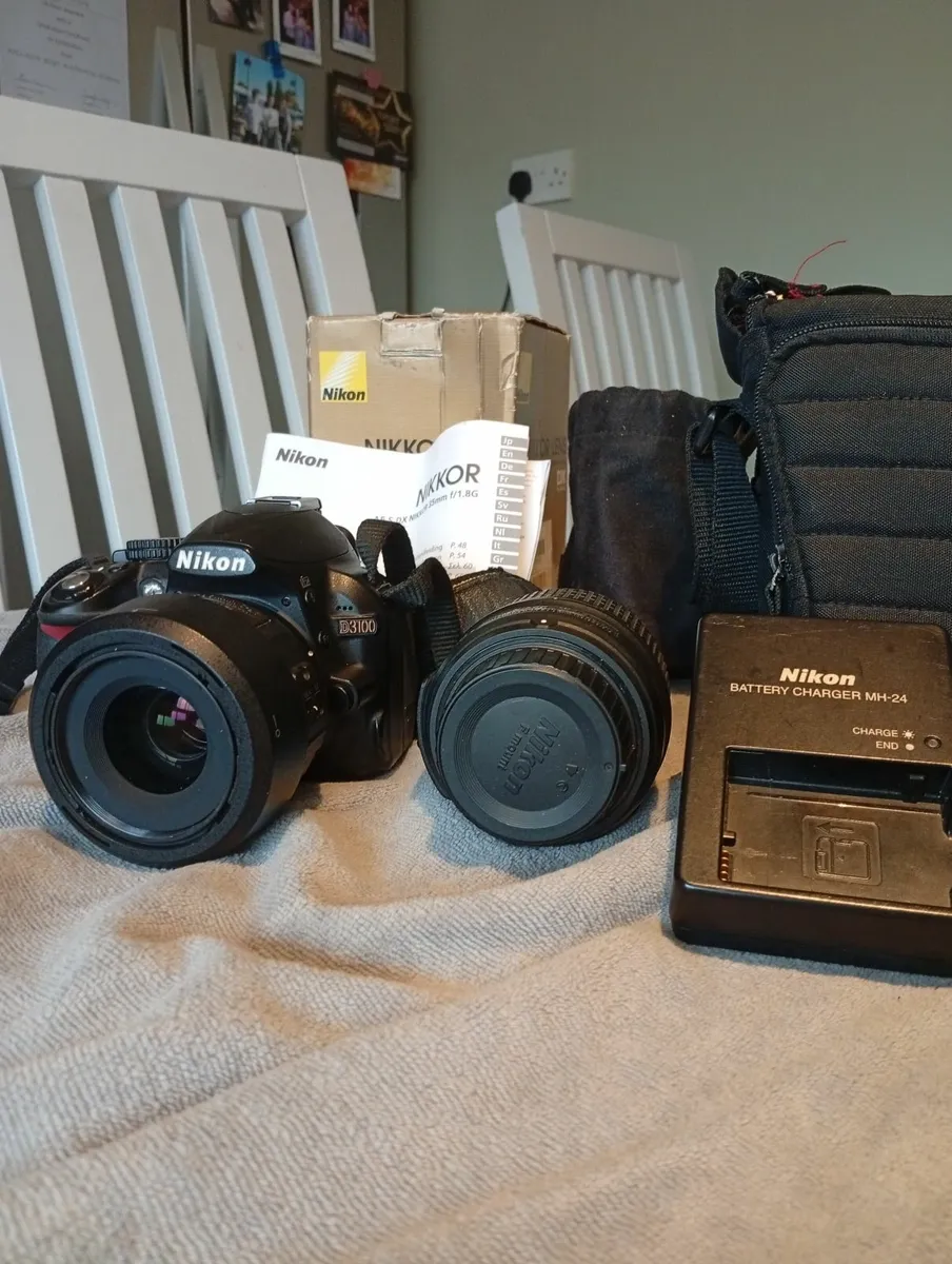 NIKON D3100 DSLR 35mm + 18-55mm - Image 3