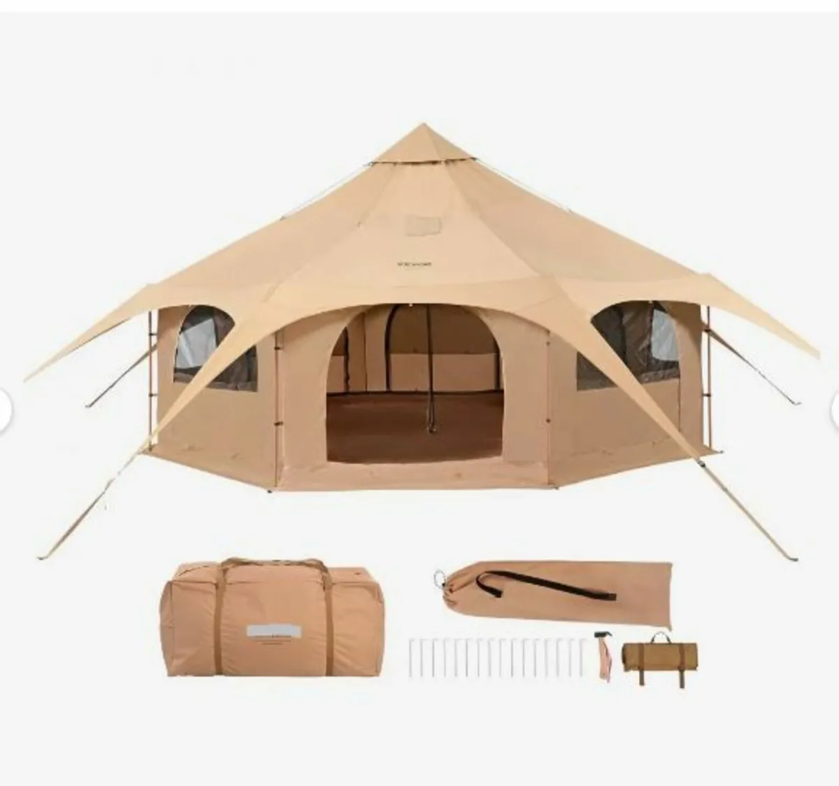 Canvas Tent, 4 Seasons 5 m/16.4 ft Bell Tent - Image 1