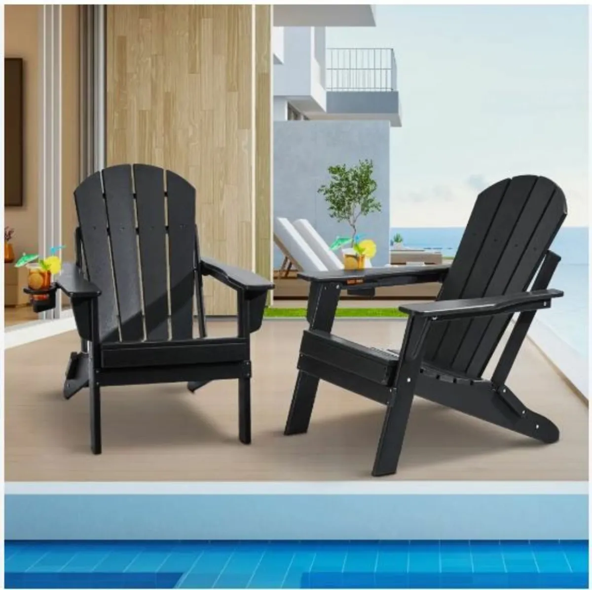 Adirondack Chair Plastic Set of 2 - Image 1