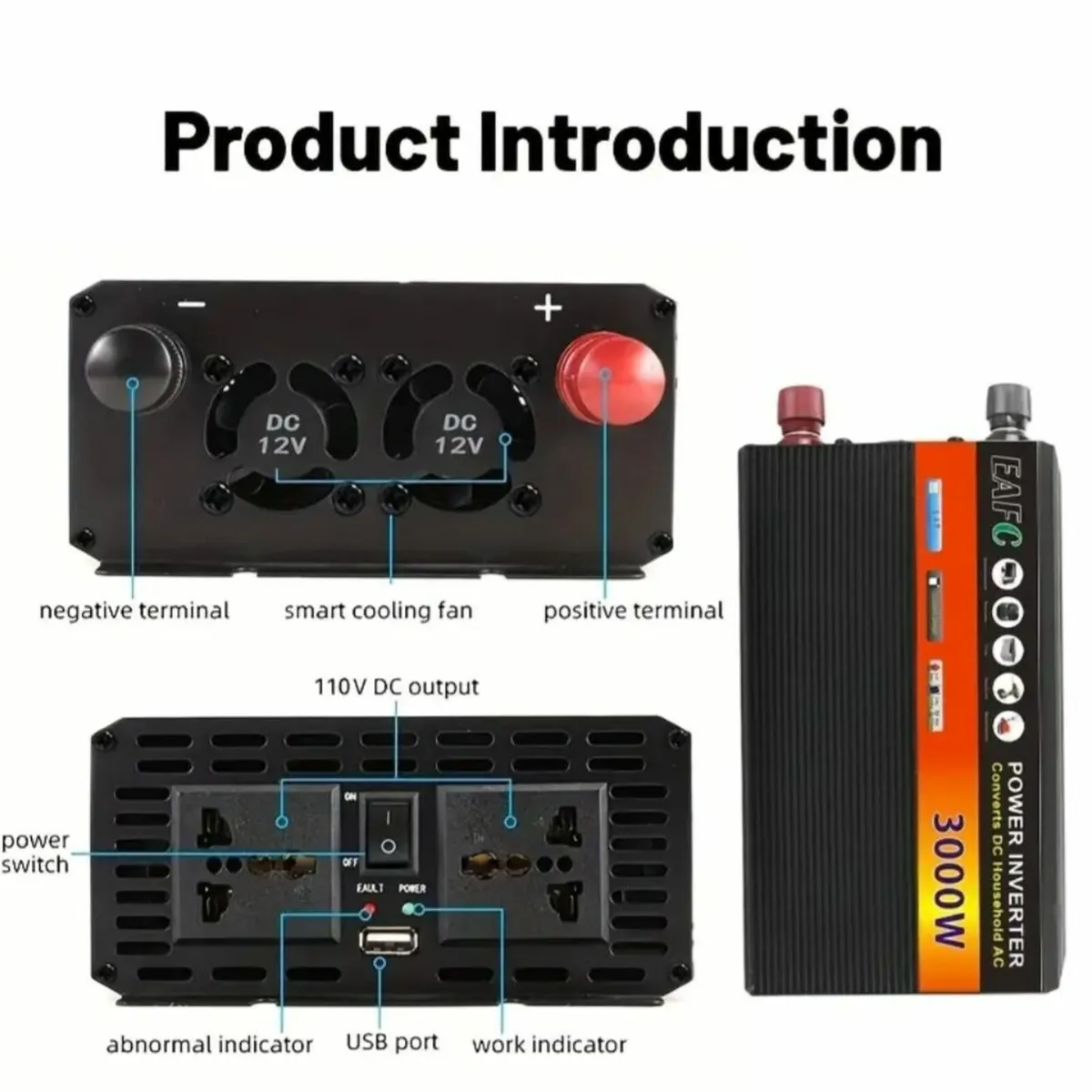 Power Inverter 3000W Peak - Image 3