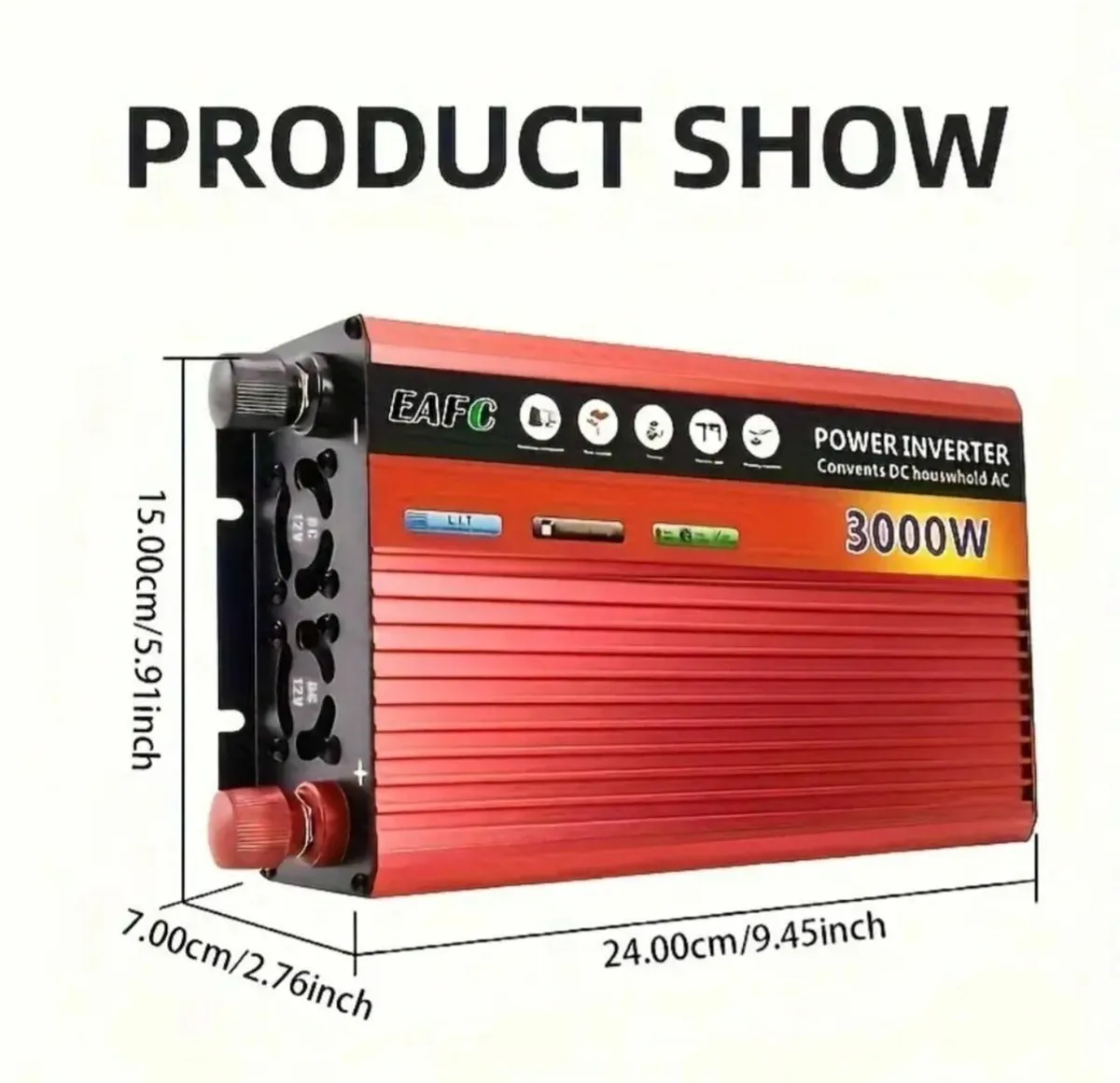 Power Inverter 3000W Peak - Image 4