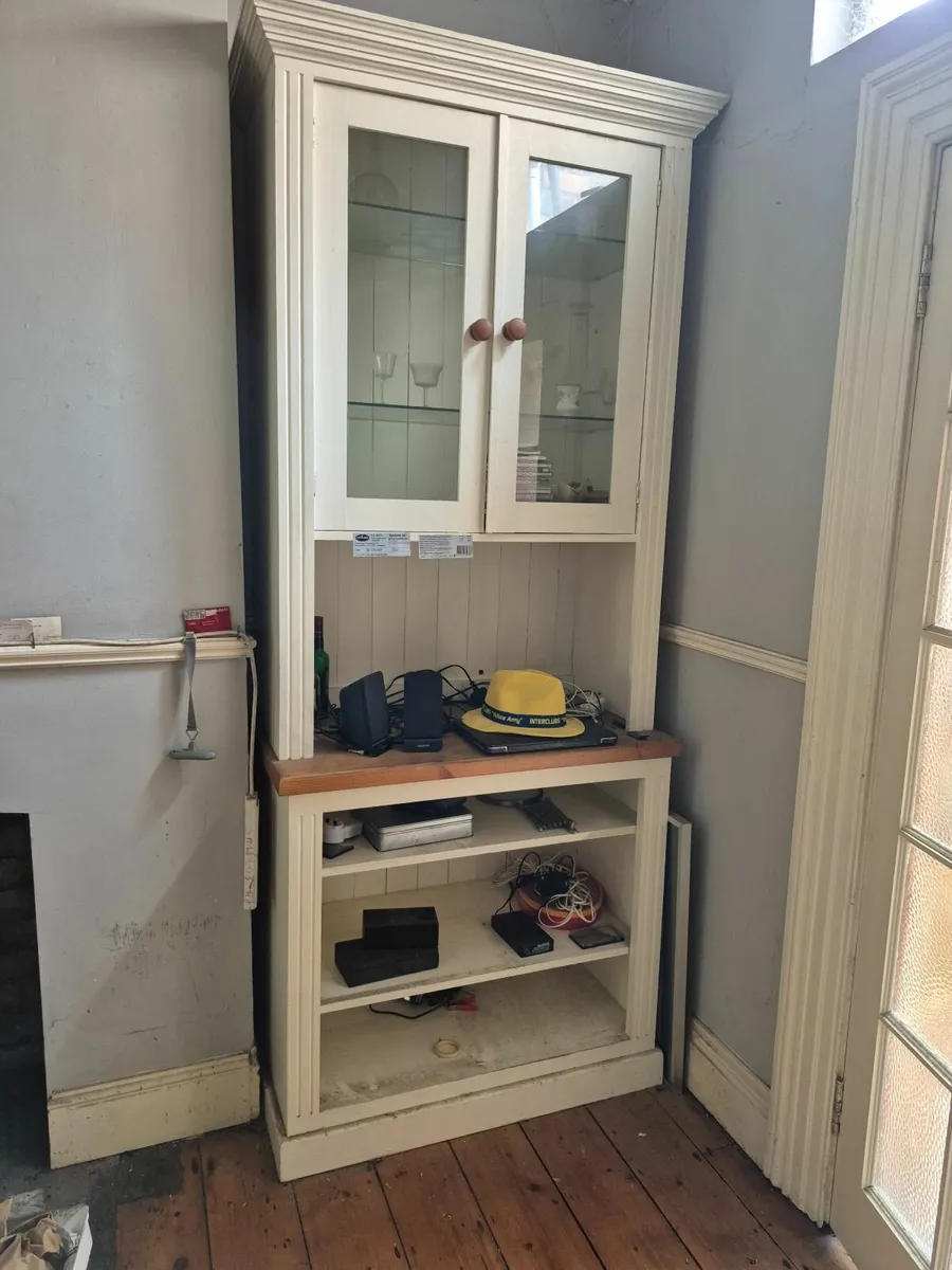 Glass front dresser