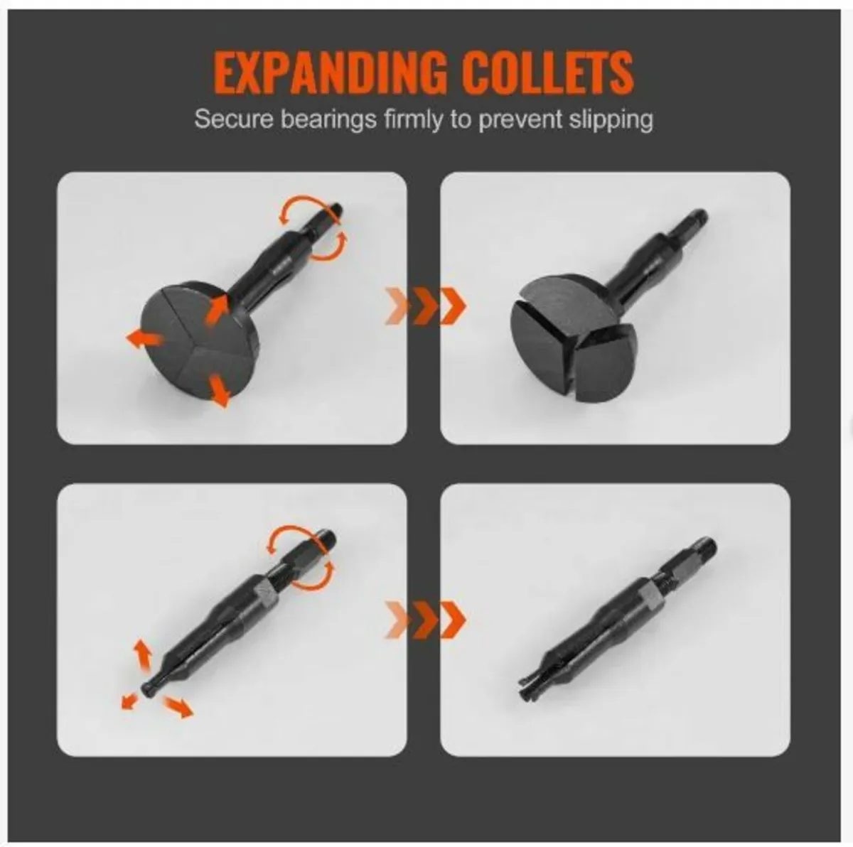 Blind Hole Collet Bearing Race and Seal Puller - Image 3