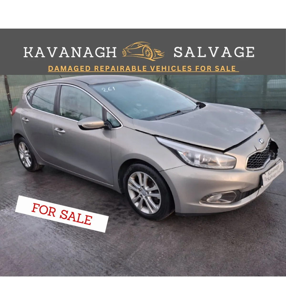 2013 Kia Ceed 1.6L Diesel light damage - Image 1