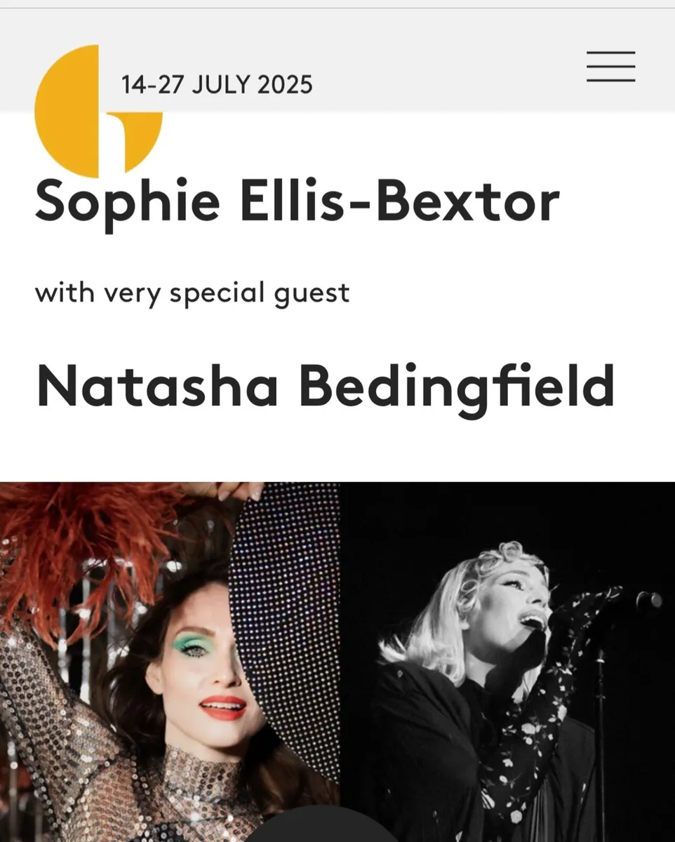 Sophie Ellis Bextor  Big Top gig