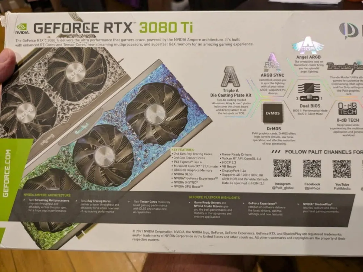 Palit GeForce RTX 3080 Ti GameRock 12GB GDDR6X - Image 3