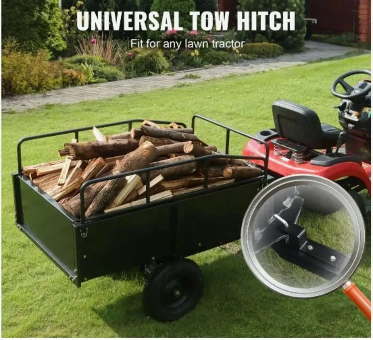 Heavy Duty ATV Trailer Steel Dump Cart - Image 2