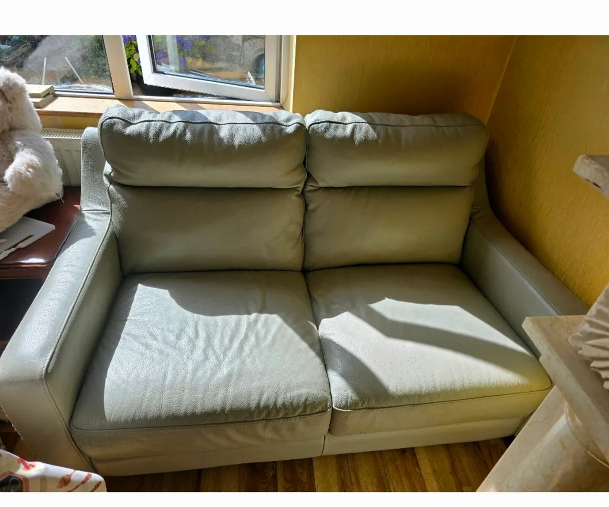 2 seater leather sofa