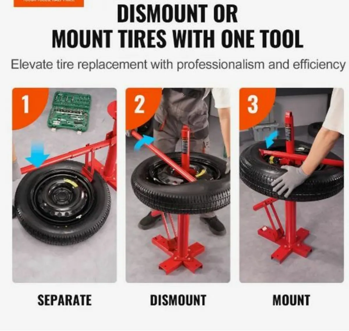 Portable Manual Tire Changer Bead Breaker - Image 2
