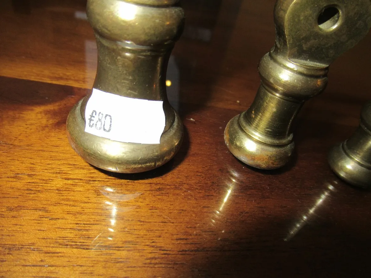 antique vintage bell weights brass cottage set - Image 4