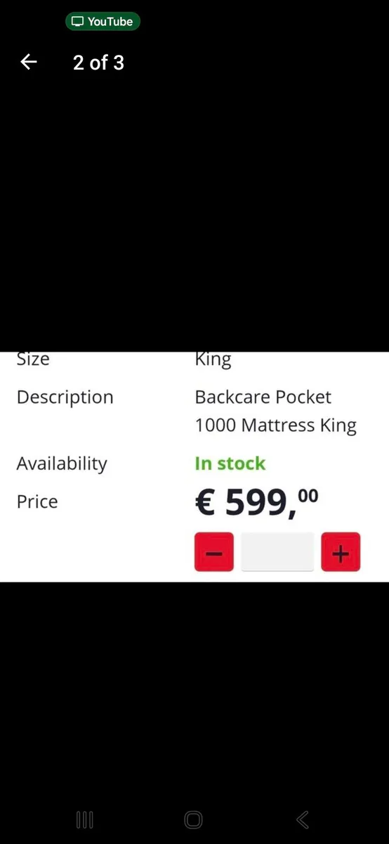 King mattress - Image 1