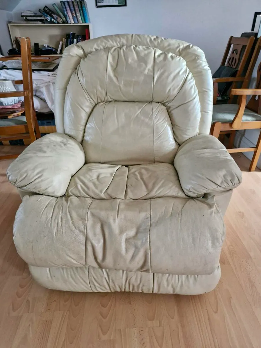 Leather recliner armchair FREE - Image 1