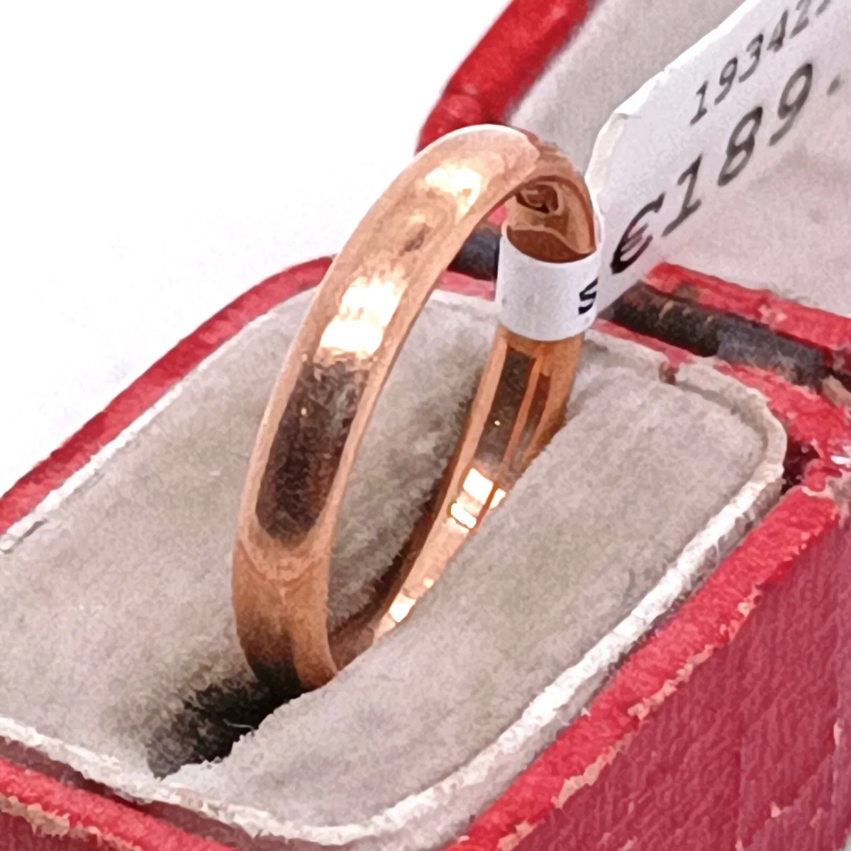 Vintage 9k Rose Gold Band - Image 1