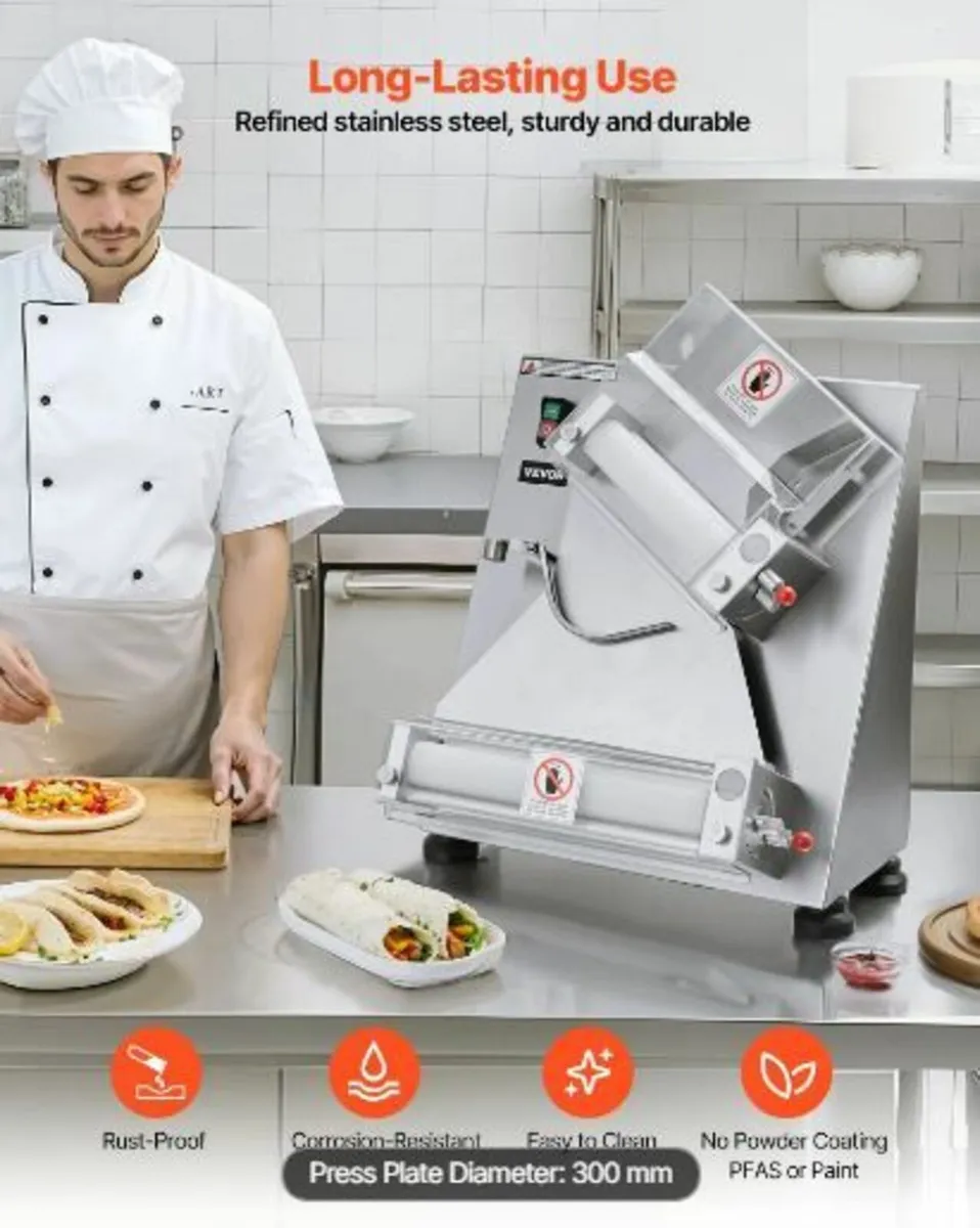 14 Inch Pizza Dough Roller Sheeter Automatic - Image 3