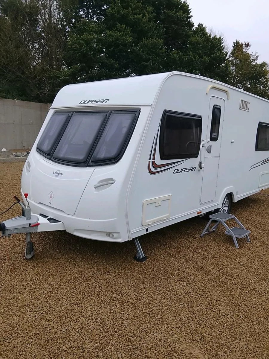 2014 lunar Quasar fixed bed stunning caravan - Image 1
