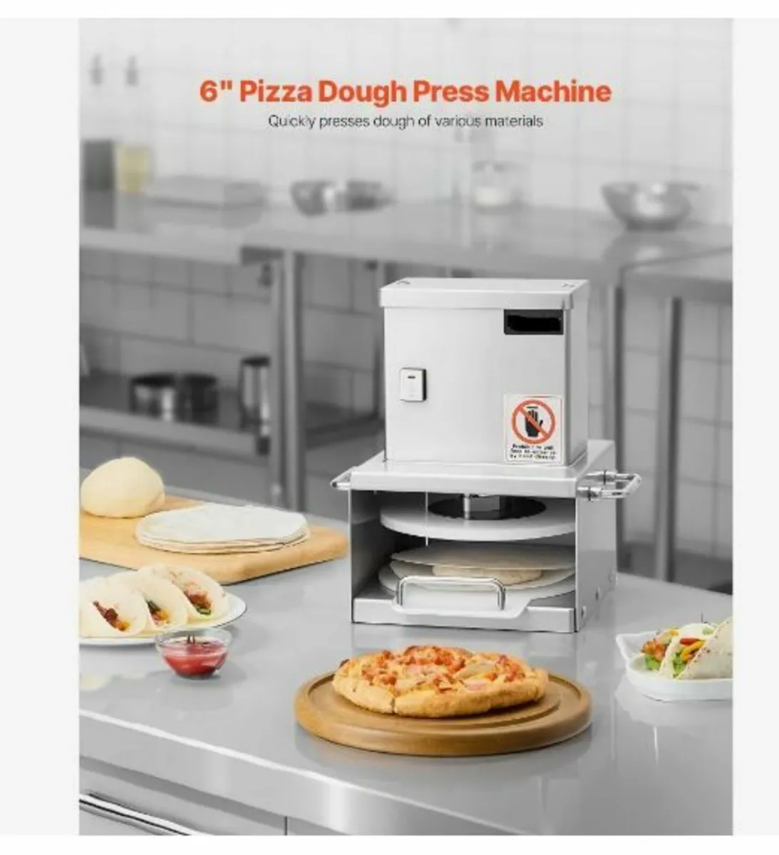 6 in Electric Pizza Dough Press Machine - Image 3