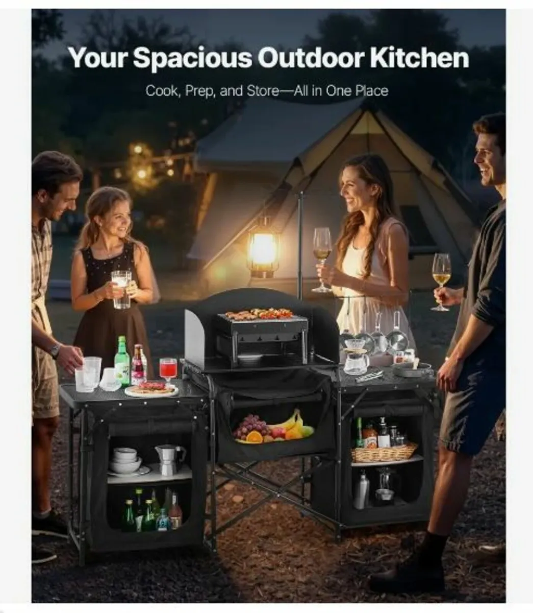 Camping Kitchen Table Portable Outdoor - Image 2