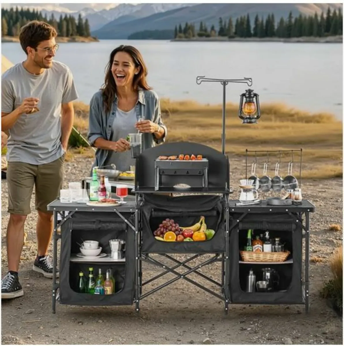 Camping Kitchen Table Portable Outdoor - Image 4