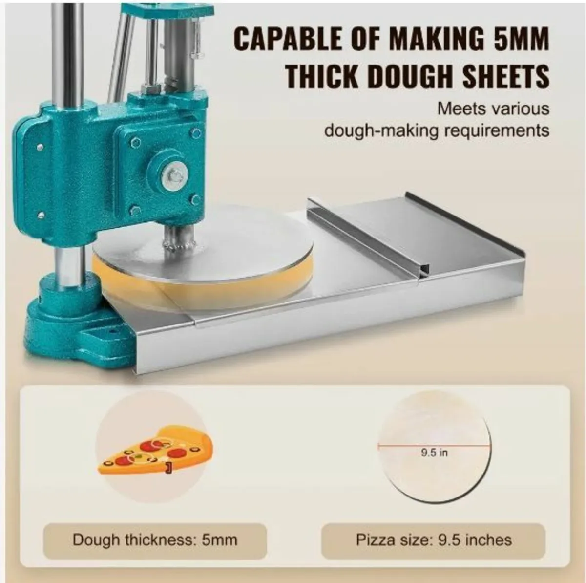 Manual Pizza Dough Press Machine - Image 4