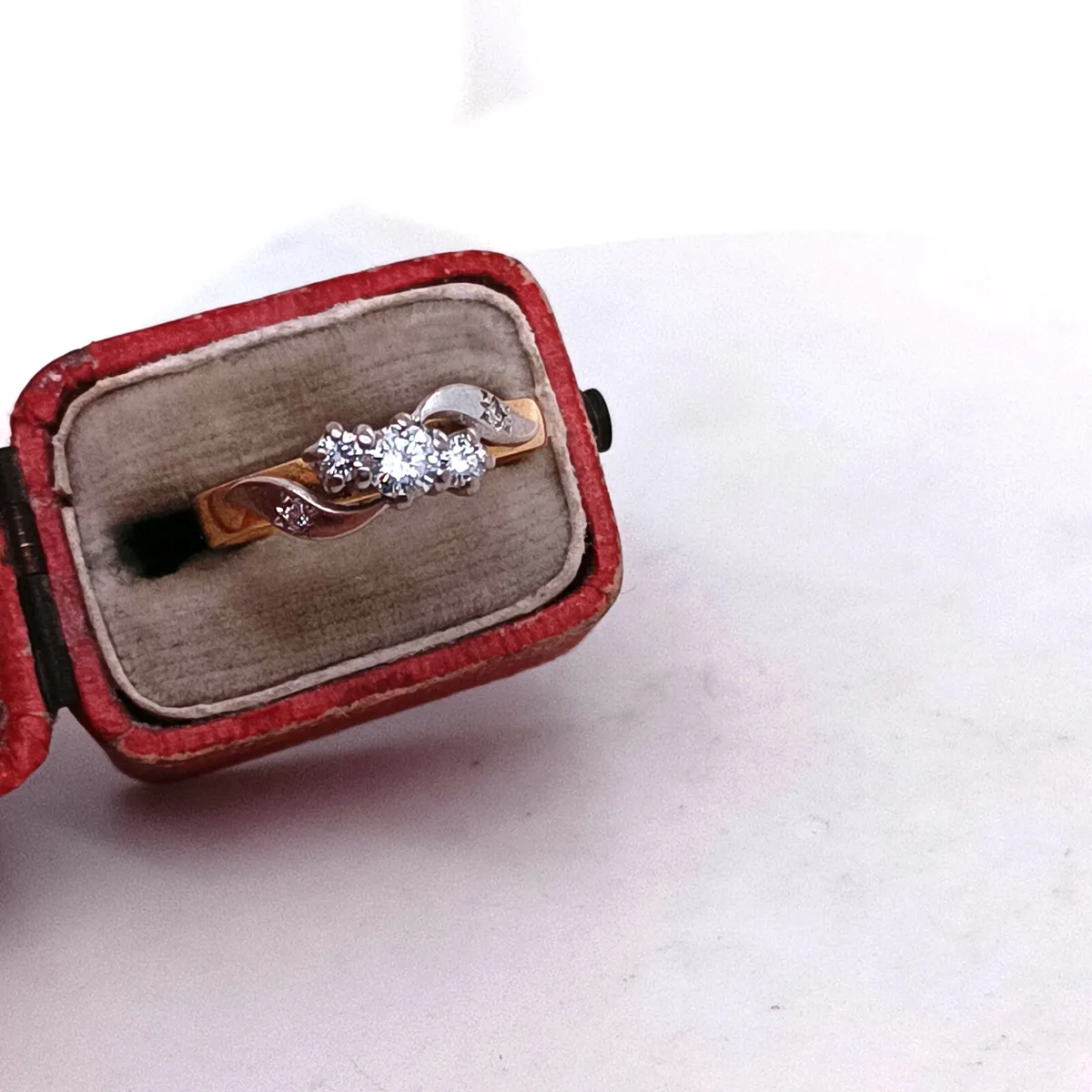 Vintage Diamond Ring, 18k Yellow Gold - Image 3