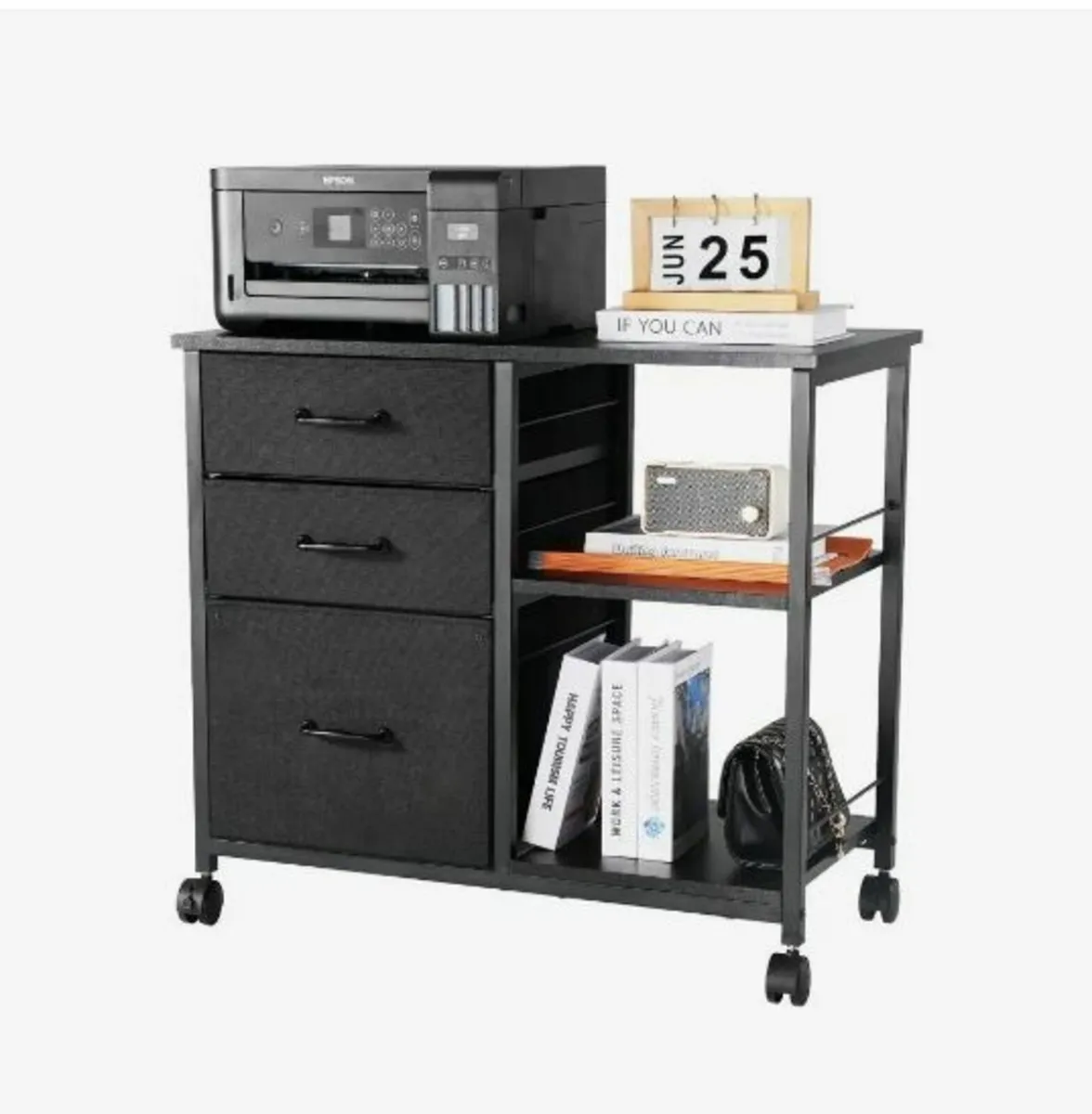 Mobile Metal File Cabinet - Image 1