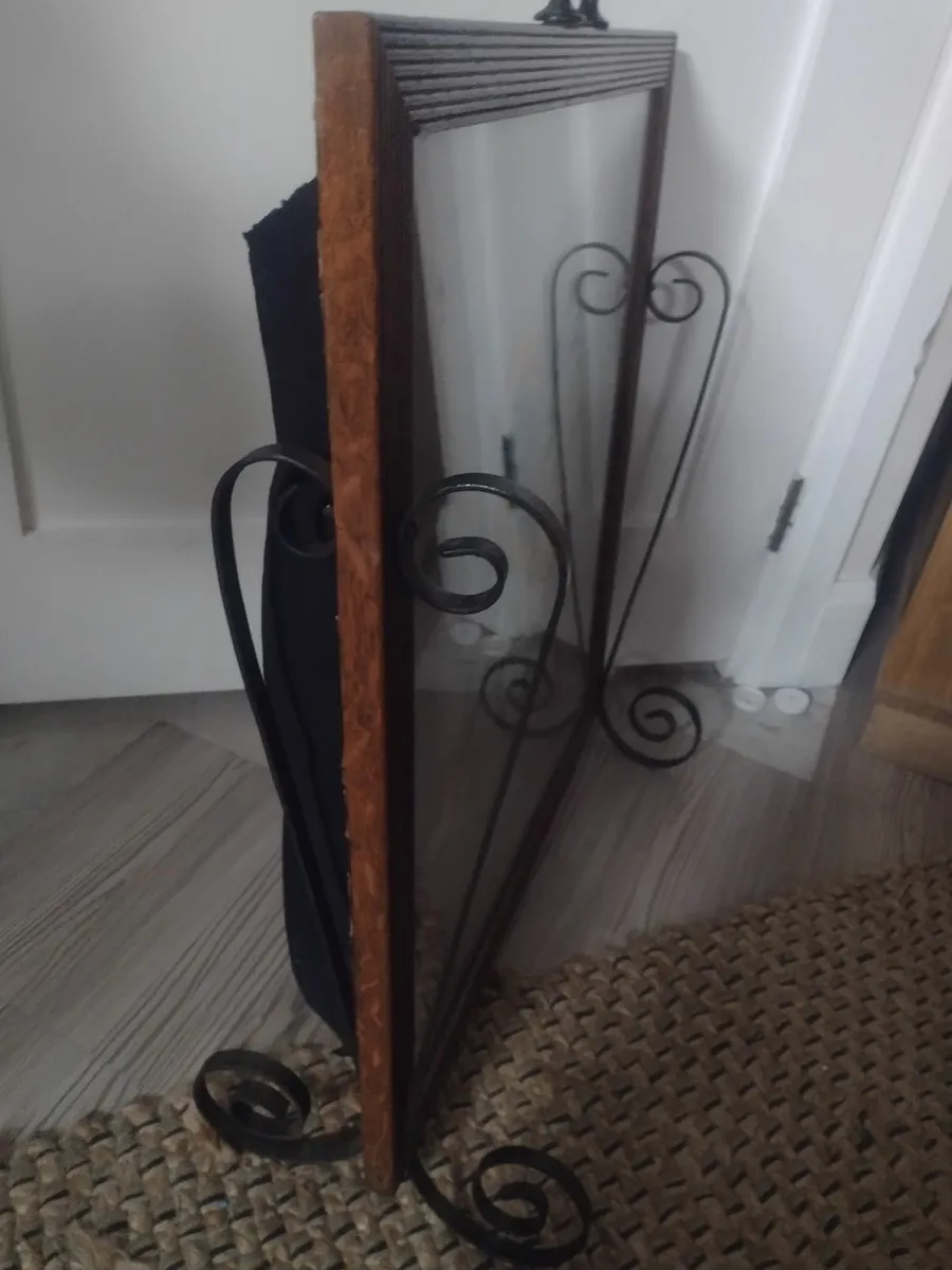 Large heavy antique fire-screen - Image 4