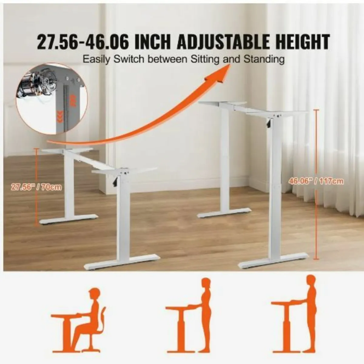 Electric Standing Desk Frame Adjustable - Image 2