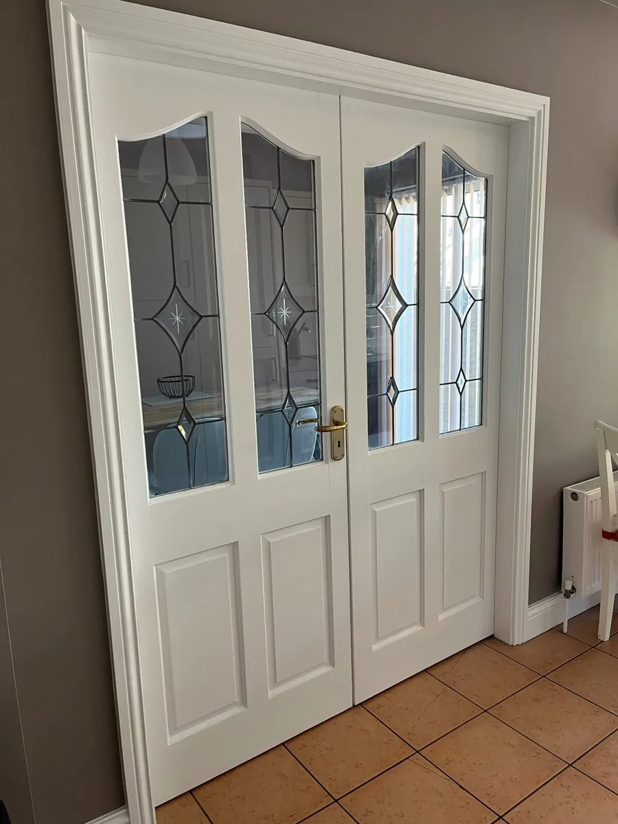 White Interior glass doors - Image 1