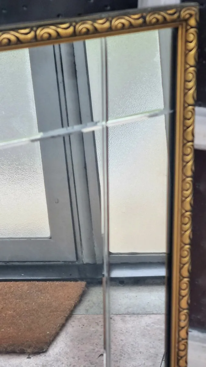 Two Large Mirror Gold Frame - Image 4