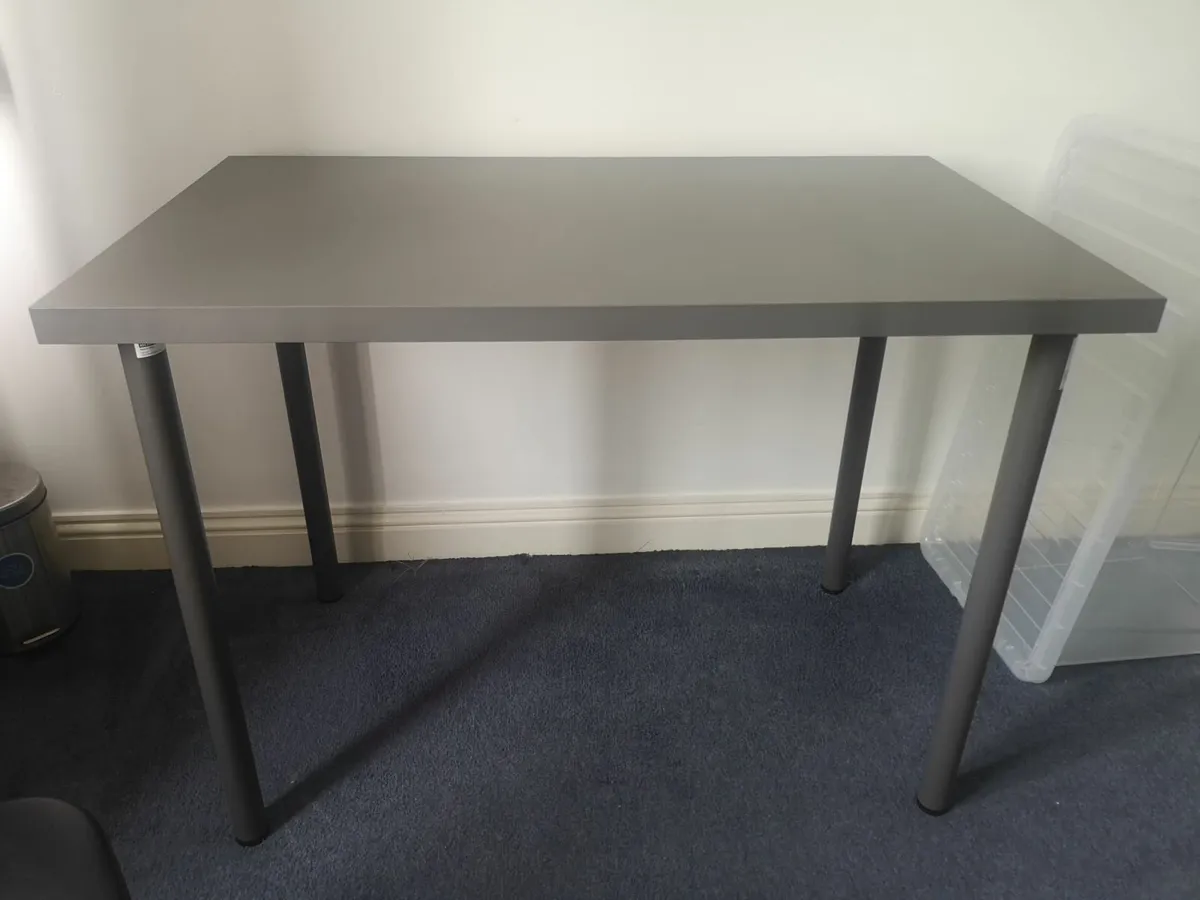 Ikea Desk and folding chair - Image 2