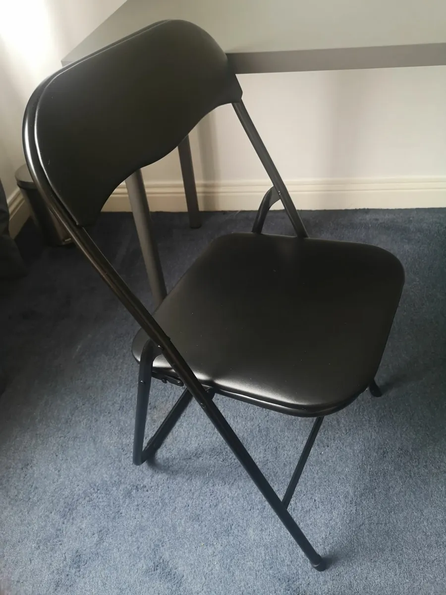 Ikea Desk and folding chair - Image 3