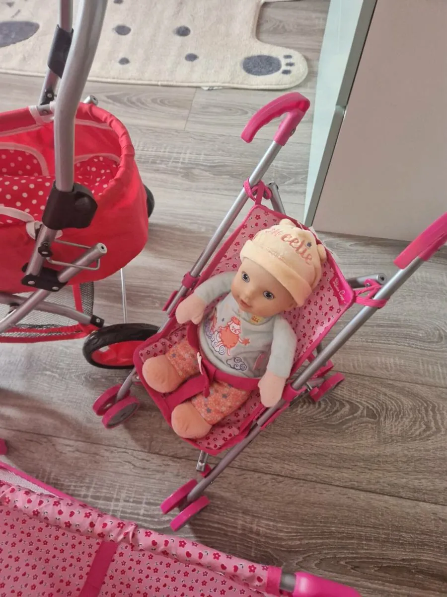 Baby doll accessories and 2 dolls - free - Image 3