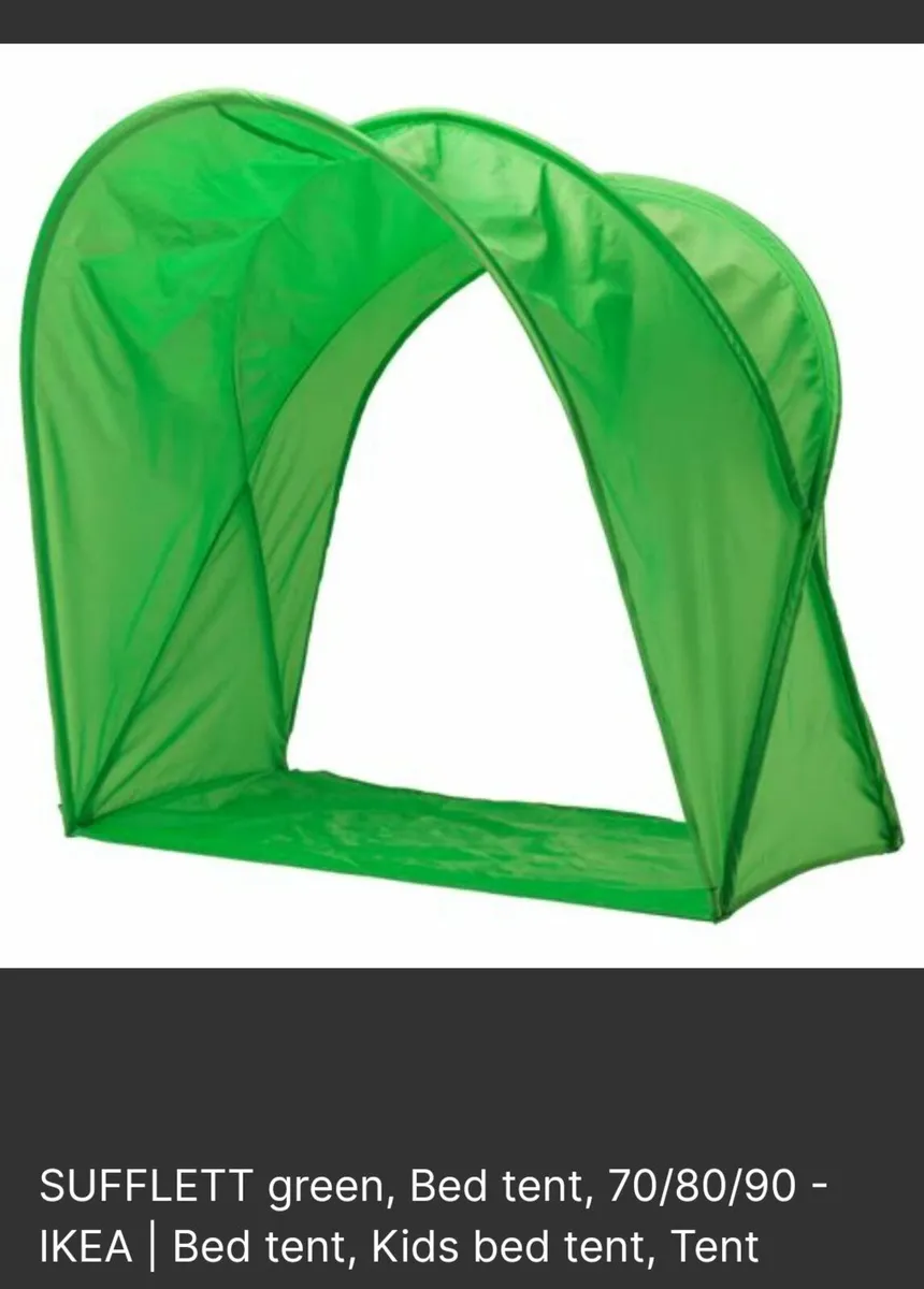 Bed tent green for kids - Image 3
