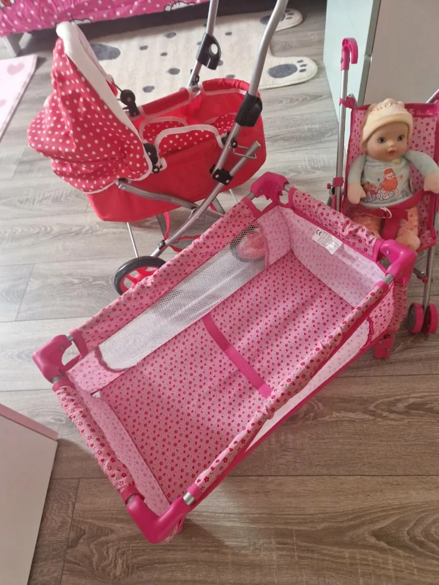 Baby doll accessories and 2 dolls - free - Image 2