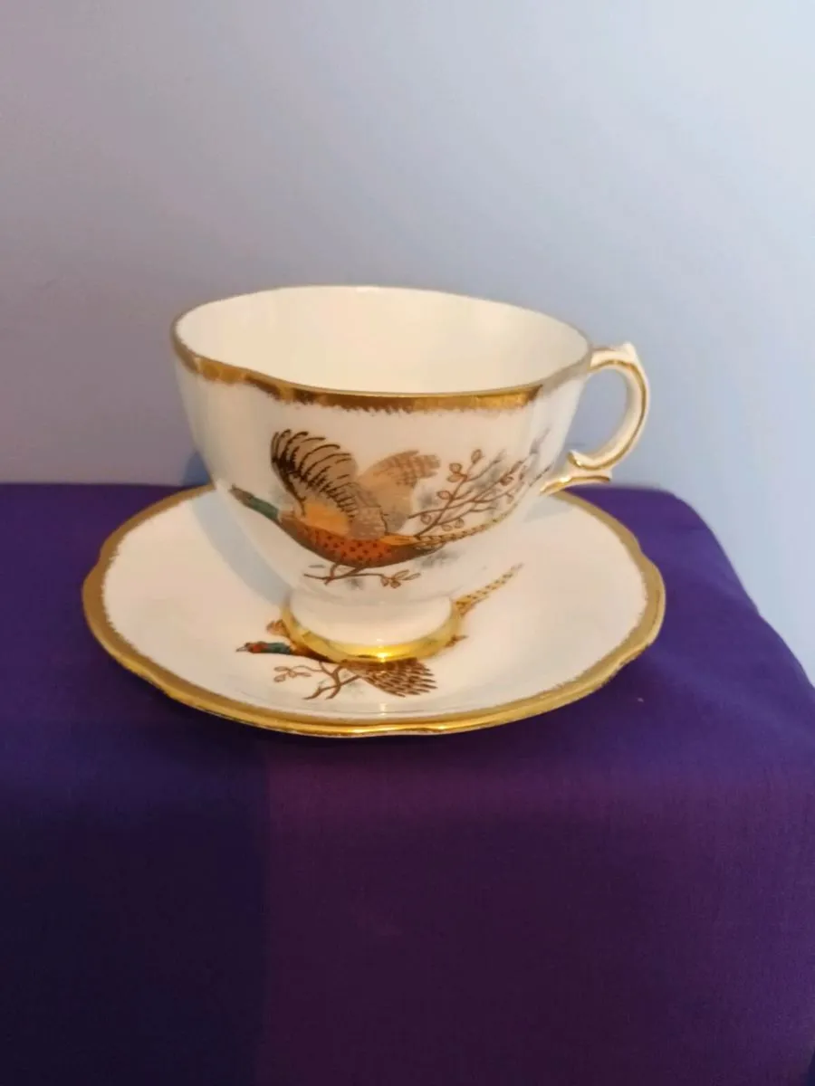 Royal Tara  part China Pheasant  Pattern  Tea Set - Image 3