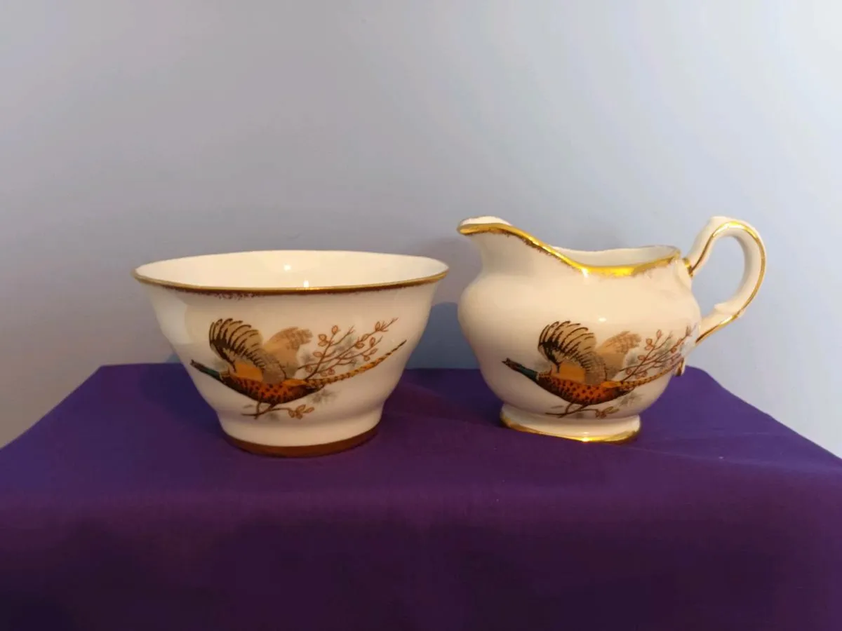 Royal Tara  part China Pheasant  Pattern  Tea Set - Image 4