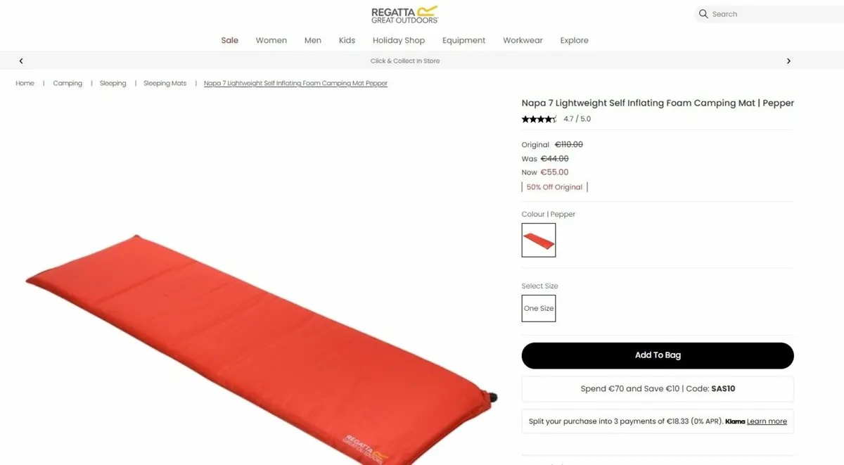 Camping Mats - Self Inflating - Image 1