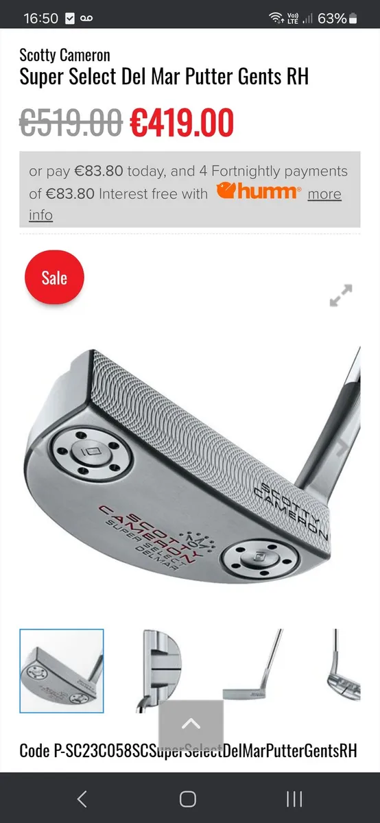 Scotty Cameron Super select Delmar - Image 1