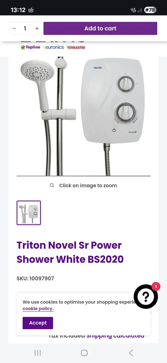 Triton novel sr shower - Image 2