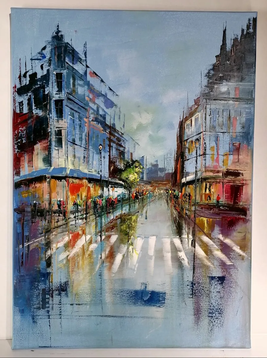 Alfred Aniol - Evening in the city - Image 1