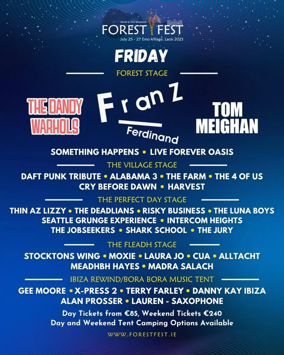 Forest Fest Weekend Tickets x2
