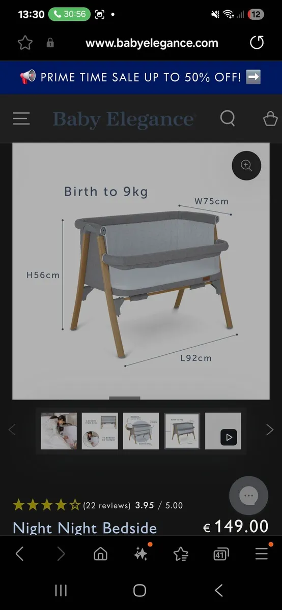 Baby elegance next to me crib - Image 2
