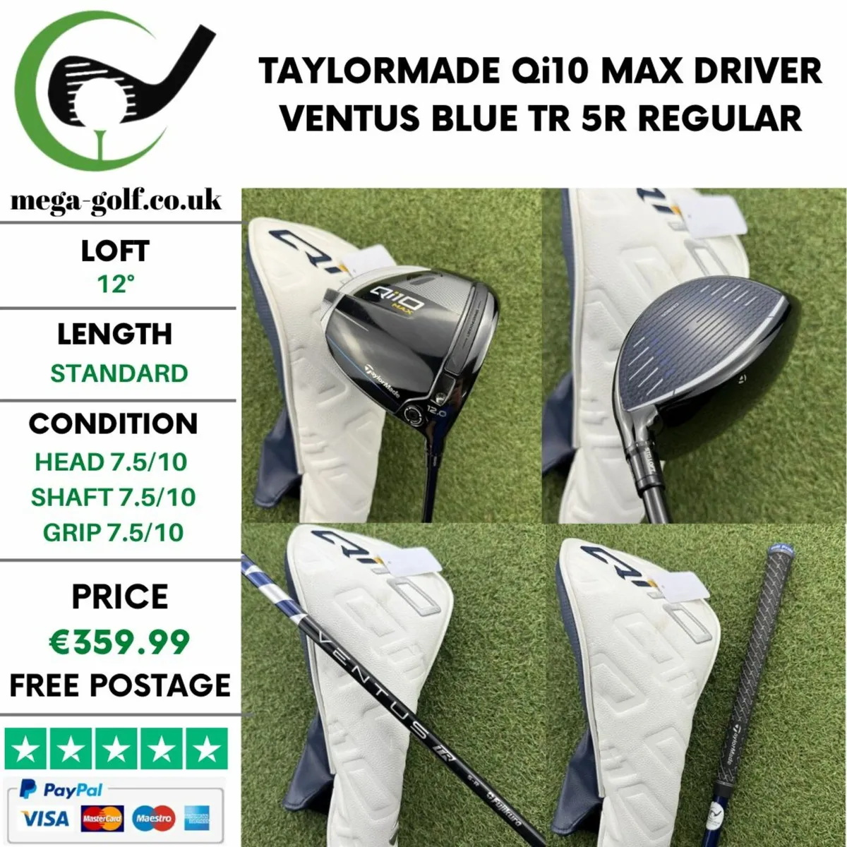 TAYLORMADE Qi10 MAX DRIVER / 12° / REGULAR - Image 1