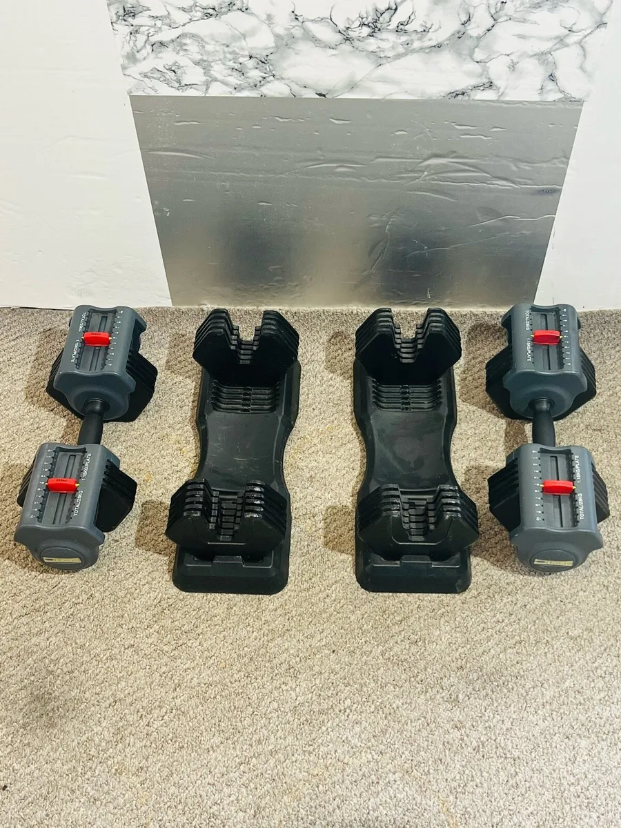 2 X 25 KG ADJUSTABLE DUMBBELLS - Image 1