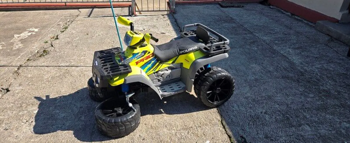Electric Quad NEW - Peg-Perego Polaris Sportsman Pro Quad Citrus 24v - Image 4